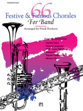 66 Festive and Famous Chorales for Band F Horn 3 band method book cover